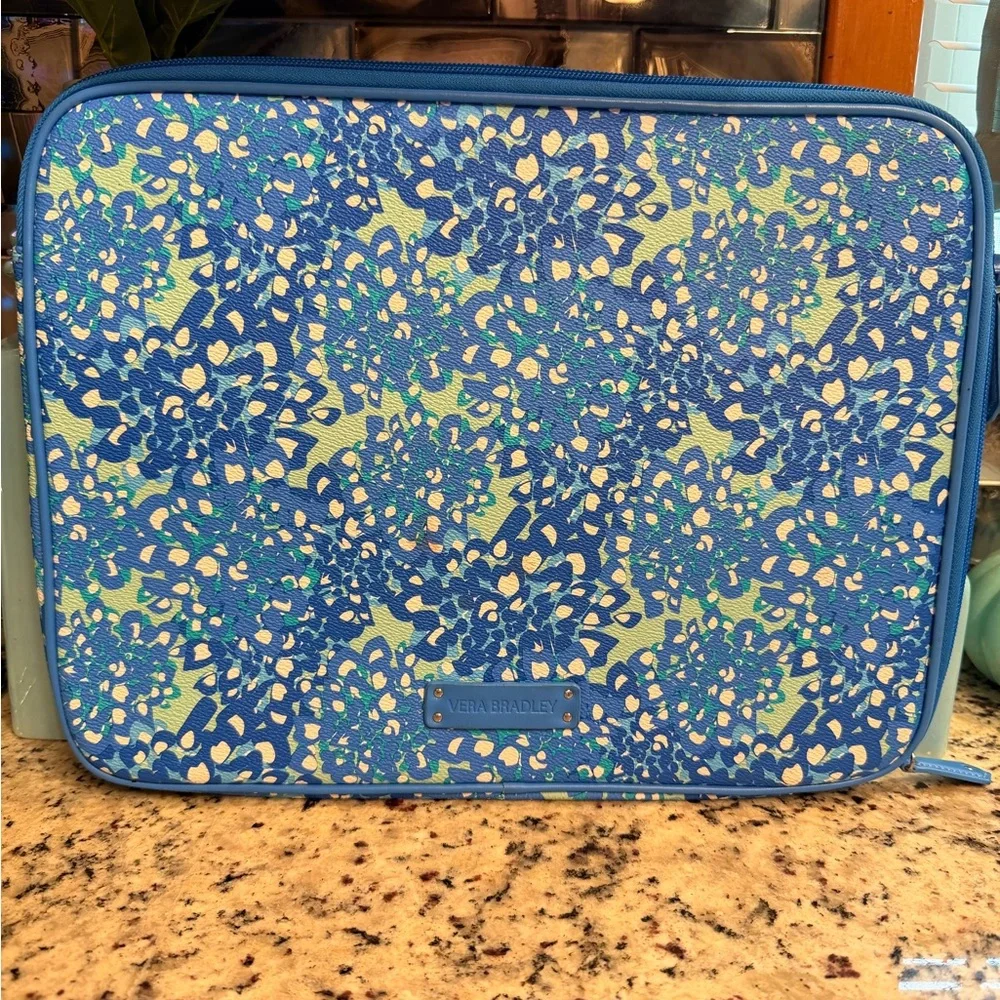 Vera Bradley Blue and Green Floral Laptop Case